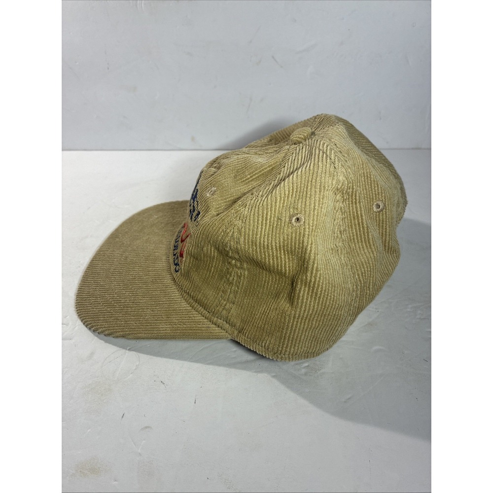 Coors Golden Colorado Corduroy Hat Beige Beer Logo Strapback Cap One Size - Picture 5 of 5